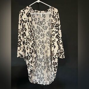 Vanilla Bay Animal Print Cardigan, one size